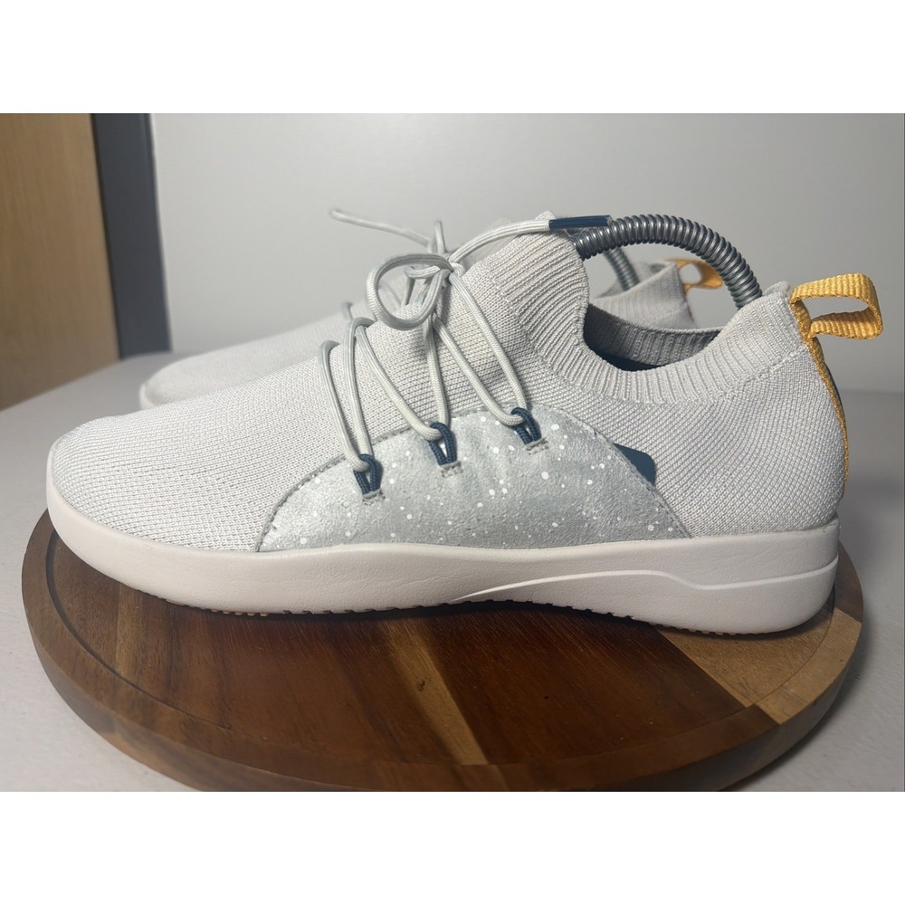 Vessi Cityscape Classic Birch White Waterproof Knit Sneakers Womens 10